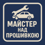 Логотип СТО Майстер над прошивкою